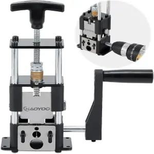 HAOYOO 와이어 스트 기계 드릴 구동수동 투인원 도구 00611525mm 스크랩 와이어용 스트리핑 DIY 케이블