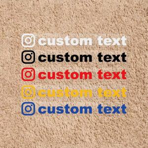 방수페인트 반사 텍스트 방수 비닐 자동차 오토바이 스티커 범퍼 유리 Instagram 사용자 이름