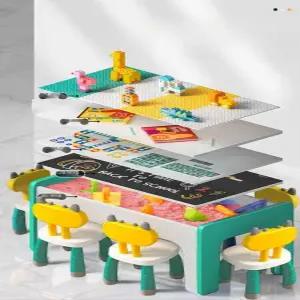 블럭방 테이블레고 놀이 놀이판 호환 책상 블럭 대형 유치원 레고방
