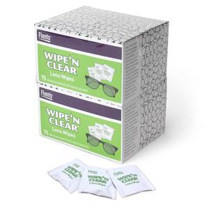플렌츠 렌즈 물티슈, 물티슈 'N 클리어, 150 카운트, 사전 보습, 스트릭 프리, 안경, 선글라스, 부드러운 청소, 투명 시야, 여행 및 편의를 위한 개별 포장, 미국산