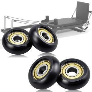 에어로 필라테스 리포머용 교체 롤러 휠 - 32mm POM 휠, 부드러운 조용한 글라이드, 기계 부품(4팩)