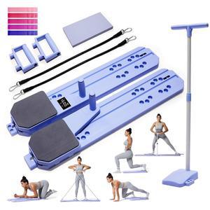 프로로버스트 필라테스 보드, 9 in 1 미니 리포머 세트, 다기능 휴대용 보드 키트, 홈 헬스장 운동, 무료 조합 100+ 운동 모드