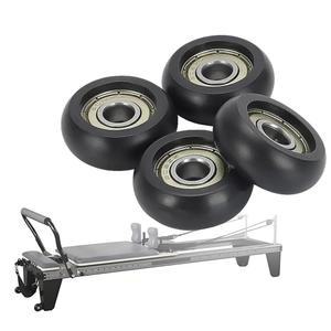 에어로 필라테스 리포머, POM & 스테인리스 스틸을 위한 4팩 교체 롤러 휠, 조용하고 설치가 간편합니다