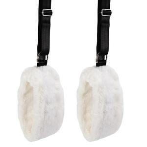 리포머용 2Pcs 필라테스 스트랩, 리포머 액세서리, 조절 가능한 퍼지 캐딜락 플러시 커프스, 가정용 헬스장용 요가 장비