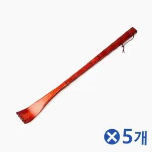 마사지 TBZ 튼튼한 마디 옻칠 휴대용등긁개 등마사지 효자손x5개