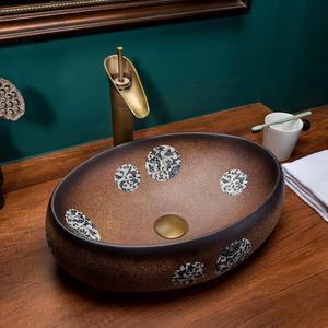 도자기 세라믹 풍경화 불교 차도구세트 수공예 서빙 다기 파우치 장식