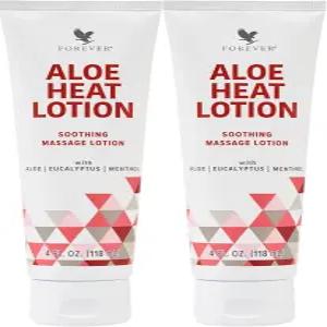 포에버 리빙 - 멘톨과 유칼립투스가 함유된 알로에 히트 로션 스킨 영양 친화적 포뮬러 4 floz. (2팩)