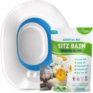 피보나 2-in-1 시트즈 목욕 소크 키트 치질 및 산후 관리에 이상적인 에센셜 오일 블렌드가 포함된 엡섬