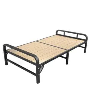 접이식 침대 프레임 원목 조립식 확장 100CM 싱글 이동식 랙 옥상 야외 원룸