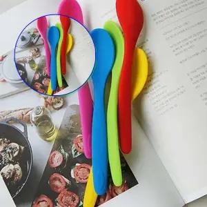 쌍문상회 딱딱하않아 좋은 뉴 실리콘 이유식 스푼 5color 숟가락 수저