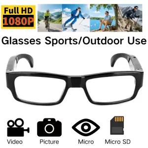 128GB TF 카드 지원 모션 센서 스포츠 야외 여행용 블랙 스마트 안경
