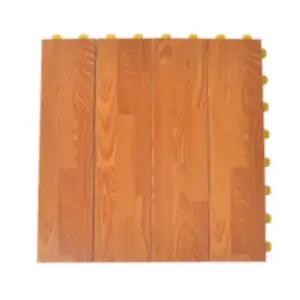 다용도실 틈없는 조립매트 우드색 18P 발코니타일 인테리어바닥재