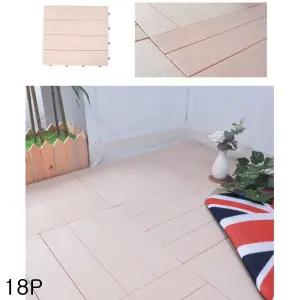 나무무늬 간편시공 현관 욕실 베란다 조립 데크타일 바닥재