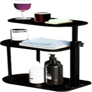 높이 조절 가능한 대나무 욕조 트레이 테이블 - 욕조용 3단 독립형 목욕 선반 집에서 고급 스파 경험을