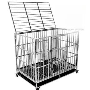 개 스텐 바퀴 이동장 접이식 도어 케이지 95cm 78cm