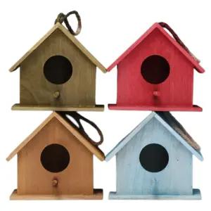 새둥지 원목 새집 통나무 케이지 앵무새 조류 야외용