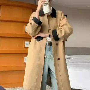 여친 가을 트렌치 코트 바람 쇼트 admr3