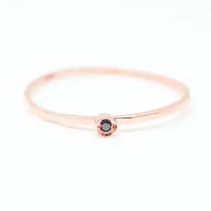 14k 청다이아몬드 각진 밴드 반지 OPLAR0001