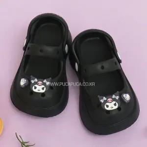 쿠로미 하트큐빅 페이스 EVA 샌들 어린이 캐릭터 신발 iNt4+7sjv