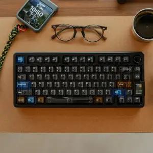 호환  151키 스타리 스카이 반투명 키캡 PBT 염료사출 키캡 체리 프로파일 2.25U 2.75U 3U 7U 스페이스바 I