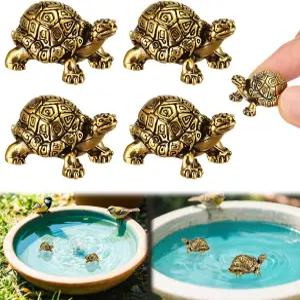 오토링 4개 미니 구리 목욕 디스크 장식 황동 새 정화 클리너 싱글 0.6온스 무게의 야외 목욕용 유니버설