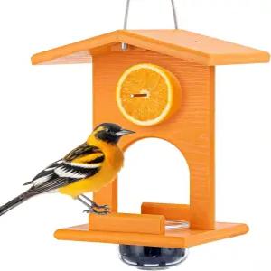 야외 행잉용 그베커리 오리올 피더 오리올스용 탈착식 유리컵 젤리 또는 잼 과일 꿀 씨앗이 포함된 올인원