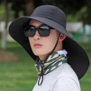 남녀 공용 통기성 목 보호대 조절 가능한 햇빛 차단 모자