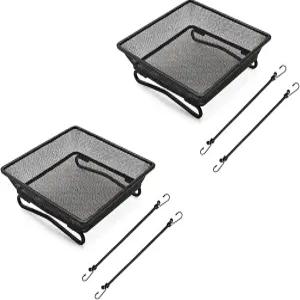 발코니/데크/포치 플랫폼용 8인치×8인치 난간용 새 모이통 트레이 2팩 야생 조류나 다람쥐 외부 정원