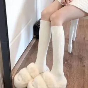 [하프클럽/셀러허브_여성트랜드패션]골지 니삭스 긴양말 반스타킹 반스타