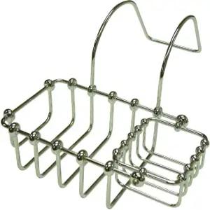 킹스턴 브라스 CC2171 7인치 회전 비누 및 스펀지 홀더 광택 크롬