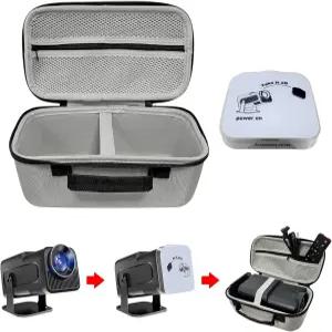 듀풀리 HY320 프로젝터 휴대용 케이스 및 렌즈 캡 Magcubic 프로젝터(전용 + 캡) 액세서리와 호환되는 하드