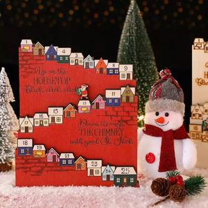 카운트다운 달력 상자 DIY 산타 그린 어드벤트캘린더만들기 빈박스 레드