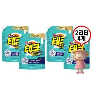 테크 호르몬 특유취 제거 액체세제 리필 2리터 4개 드럼 전용