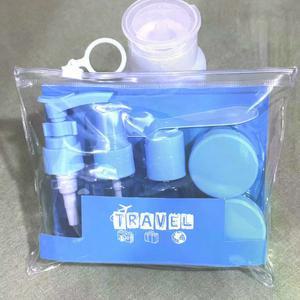 6개 여행용 세트 보관 튜브 스프레이 가방 용기 로션 스퀴즈 액체 분무 미세 사이즈