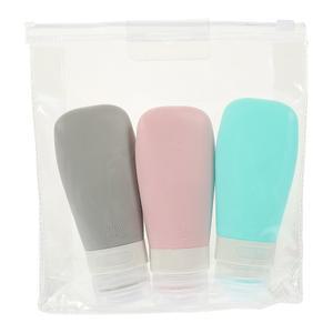 1세트 여행용 실리콘 스퀴즈 휴대용 용기 방지 누수 로션 리필 가능 샴푸 디스펜서