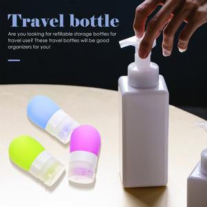 3PCS 여행용 누출 방지 38ML 미니 여행 리필 휴대용 용기 가능 키트 실리콘