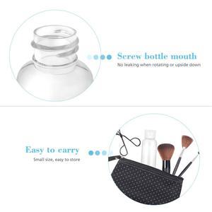 6PCS 여행용 세트 50ML 로션 용기 샘플 플라스틱 에몰리언트 에멀젼 가능 리필 샤워젤