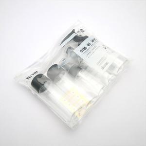 7PCS 액체 용기 세트 펌프 리필 용품 가능 방지 세면 누출 휴대용 스프레이 디스펜서 투명 여행용
