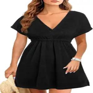 탈리세아 테리 천 면 커버업 여성 비치 수영복 비키니