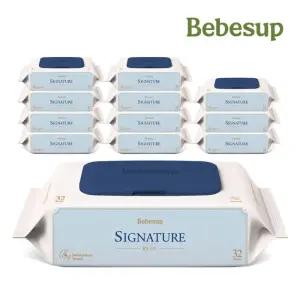 [베베숲]시그니처 블루 슬림 32매 휴대 캡 12팩