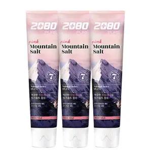 2080 퓨어 마운틴 히말 핑크 솔트 마일드민트 치약 120g X 6개