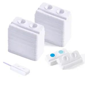 아메리칸 굿즈 치과용 혼합 웰 2구 일회용 화이트 미니 트레이 타투 마이크로블레이드 복합 100