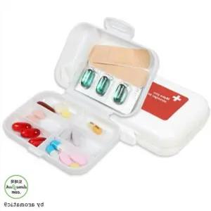 휴대용 8칸 알약케이스 이중잠금 약통 보관함 일주일 상비약