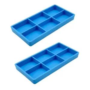 AmeiCan 굿즈 2/Pcs 치과용 오토클레이브 캐비엣 테이 20 플라스틱 6칸 정리 트레이 디스크 바퀴 돌 등을