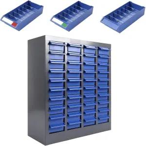 금속 프레임과 ABS 서랍이 있는 40개 서랍 부품 캐비닛 정리함 너트 및 볼트 하드웨어용 보관함