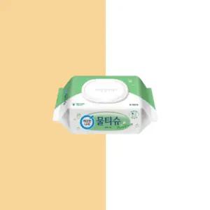 깨끗한나라 퓨어 그린 캡형 물티슈 100매 12팩