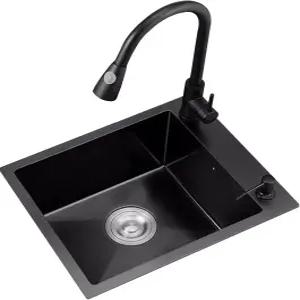 싱글 볼 레스토랑 다실 설거지 싱크대 작은 크기 손 주방 가정용 미니 바 카운터 풀아웃 수도꼭지 대용량