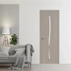 SARTDOORRS 실내 슬래브 도어 패널 36 x 84 인치 베이직 3002 오크 우드 베니어 포켓 옷장 슬라이딩 헛간