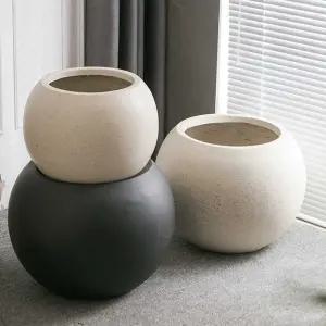 달항아리화분 원형 도자기 큰 가정용 인테리어 대형 토분