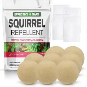 AUDQQM 다람쥐 퇴치제 야외 칩멍크 정원 및 새 모이통을 위한 억제제 씹기 둥지 방지 반려동물 에게 안전한